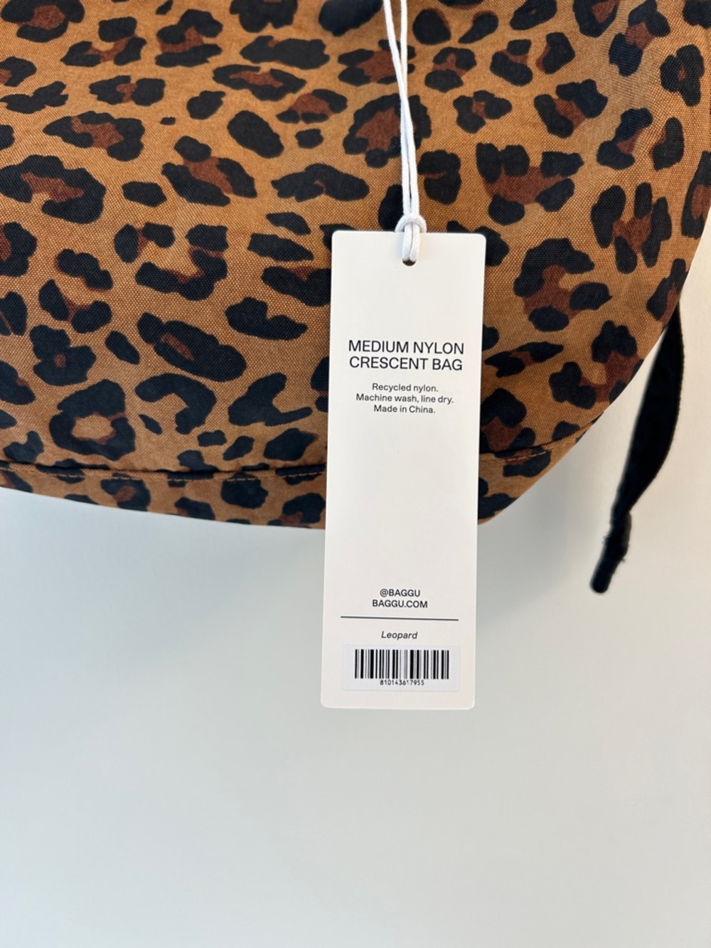 BAGGU Leopard-Print Medium Crescent Bag - NWT - Picture 2 of 5